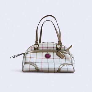 Plaid ‘Peyton Tattersall’ vintage Coach bag!